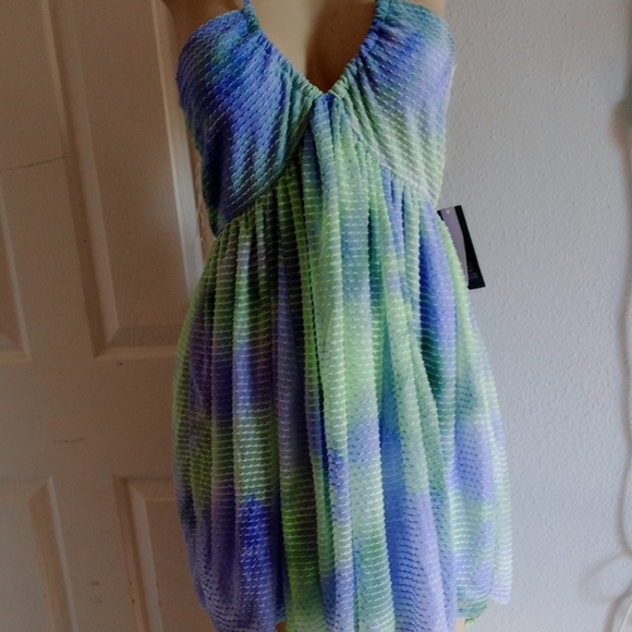 wild fable Dresses & Skirts - wild fable Pastel Gradient Pleated Dress (Green, Lavender, Pink)